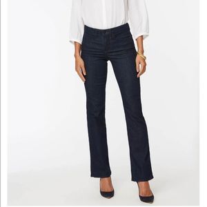 NYDJ Denim Jean 0 XS Bootcut Stretch Barbara Dark Wash Women Casual Pant Bottom